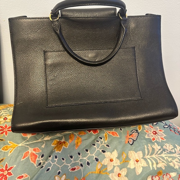 Tory Burch Black Leather Satchel - Picture 4 of 4